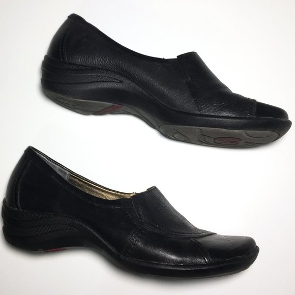 Hush Puppies Black Leather Walking Shoes - Picture 1 of 6